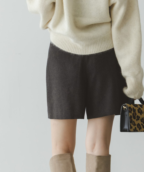 Noble（ノーブル）の「ネップツイードショートパンツ（その他パンツ・レディース・グレー/ブラウン・38/36）」の16枚目の写真