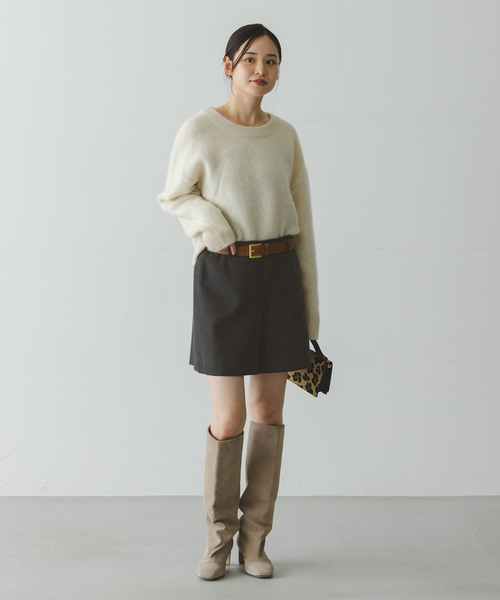 Noble（ノーブル）の「ネップツイードショートパンツ（その他パンツ・レディース・グレー/ブラウン・38/36）」の17枚目の写真