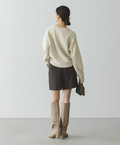 Noble（ノーブル）の「ネップツイードショートパンツ（その他パンツ・レディース・グレー/ブラウン・38/36）」の18枚目の写真