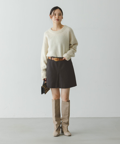 Noble（ノーブル）の「ネップツイードショートパンツ（その他パンツ・レディース・グレー/ブラウン・38/36）」の22枚目の写真