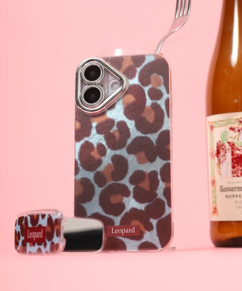 レオパード柄×スタンド付き iPhoneケース（スマホケース/カバー