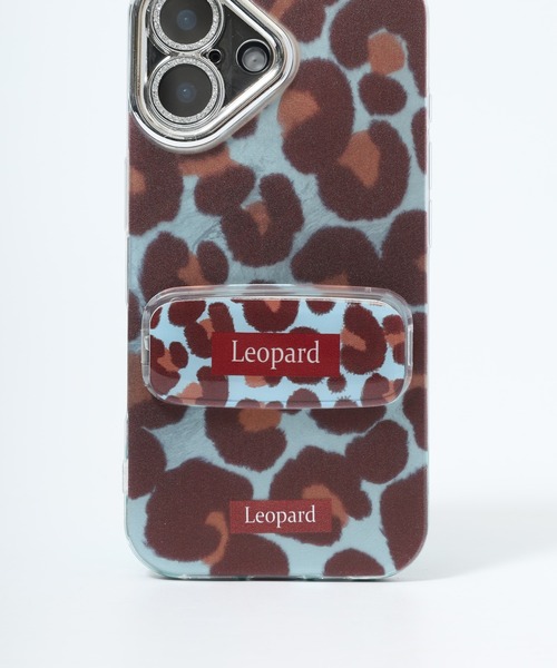 レオパード柄×スタンド付き iPhoneケース（スマホケース/カバー