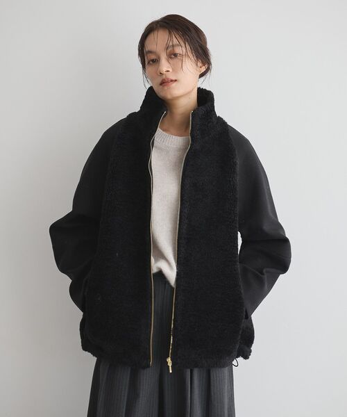 GARAGE OF GOOD CLOTHING（ガレージオブグッドクロージング）の「ヘイジーボアショートコート（その他アウター・レディース・ブラック/モカ/ライトグレー・FREE）」の21枚目の写真