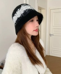 VIBGYOR | 【EIZZ/アイズ】グラデーションデザイン ニット バケットハット(ニットキャップ/ビーニー)