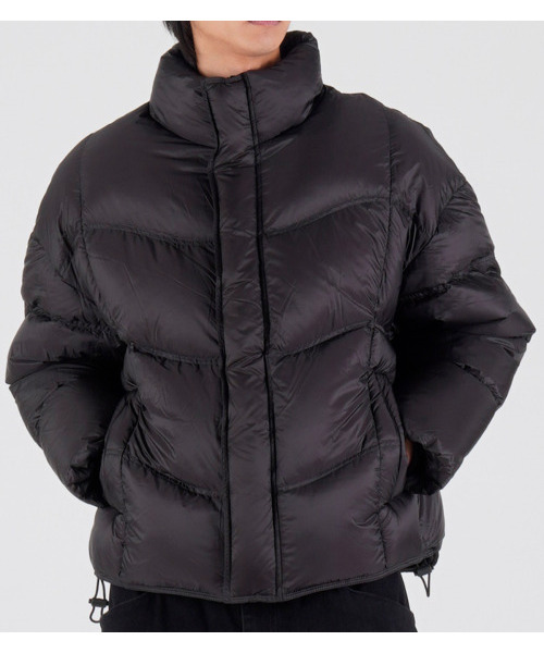 BUTTON SEOUL（ボタンソウル）の「[ダックダウン90/10] ベーシックライトダックダウンパディングジャケット (ブラック)（ダウンジャケット/コート・メンズ・その他・MEDIUM/LARGE/X-LARGE）」の7枚目の写真
