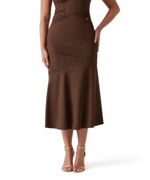 Guess(ゲス)の「NUNZIA Long Skirt スカート(スカート・レディース・ダークブラウン・X-SMALL/MEDIUM/SMALL)」の16枚目の写真
