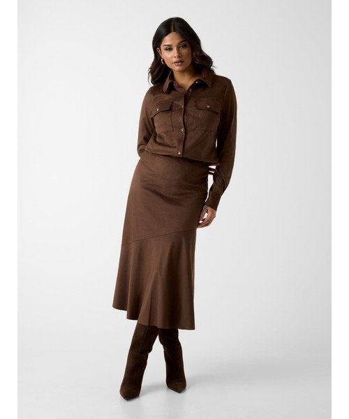 Guess(ゲス)の「NUNZIA Long Skirt スカート(スカート・レディース・ダークブラウン・X-SMALL/MEDIUM/SMALL)」の10枚目の写真