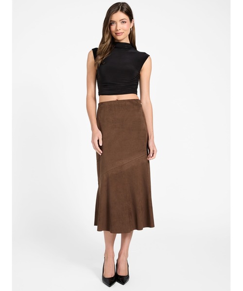 Guess(ゲス)の「NUNZIA Long Skirt スカート(スカート・レディース・ダークブラウン・X-SMALL/MEDIUM/SMALL)」の15枚目の写真