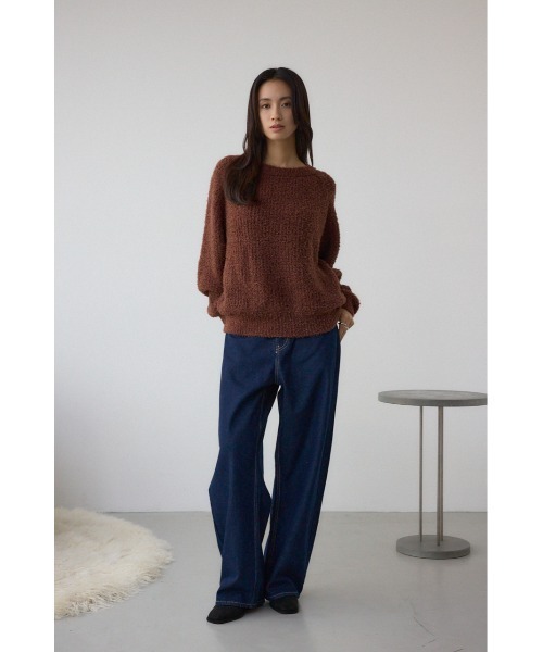 AZUL by moussy(アズールバイマウジー)の「O/W ライトオンスカーブデニム(デニムパンツ・レディース・ワンウォッシュ・23inch/24inch/25inch/26inch)」の3枚目の写真