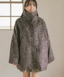 amr.（アムレ）の「シャギースタンドカラーミドルコート（ステンカラーコート）」