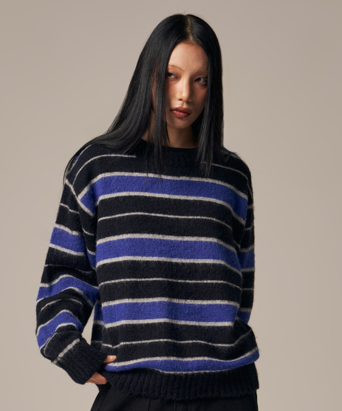 IDWS(アイドンワナセル)の「Vector Stripe Mohair Knit Black(ニット/セーター・レディース・その他・1/2)」の8枚目の写真