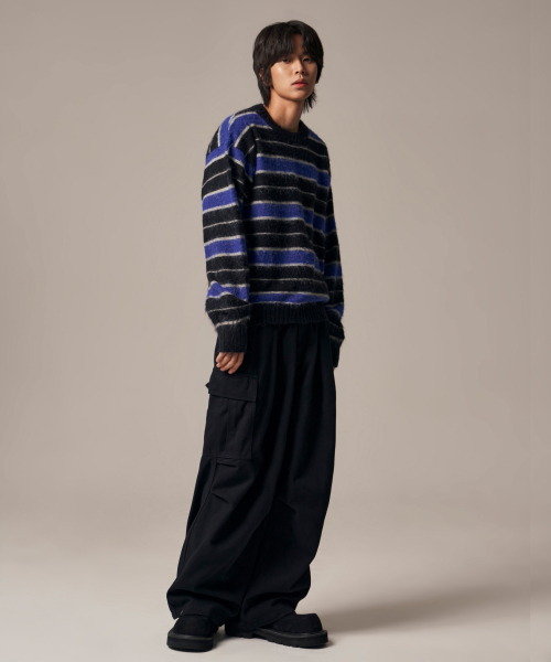 IDWS(アイドンワナセル)の「Vector Stripe Mohair Knit Black(ニット/セーター・レディース・その他・1/2)」の9枚目の写真