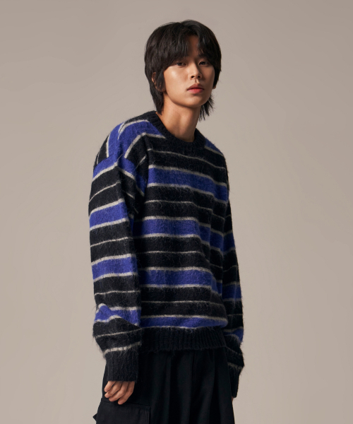 IDWS(アイドンワナセル)の「Vector Stripe Mohair Knit Black(ニット/セーター・レディース・その他・1/2)」の10枚目の写真
