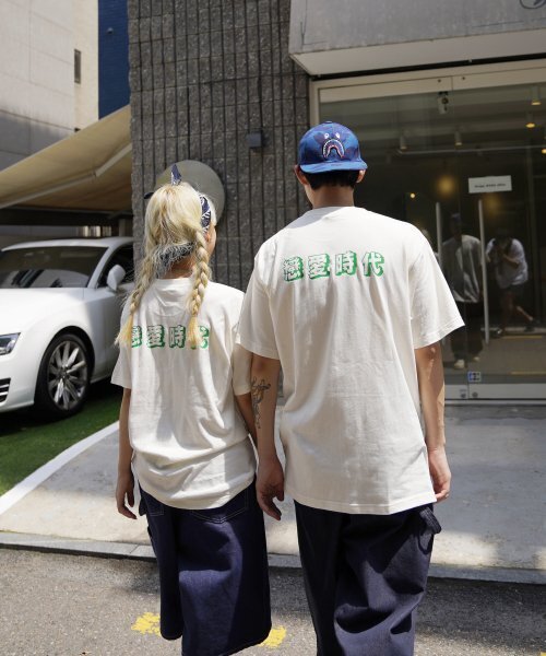 CREAM SODA LAB（クリームソーダラボ）の「恋愛時代 半袖Tシャツ アイボリーグリーン（Tシャツ/カットソー・メンズ・その他・MEDIUM/LARGE/X-LARGE/XX-LARGE）」の2枚目の写真