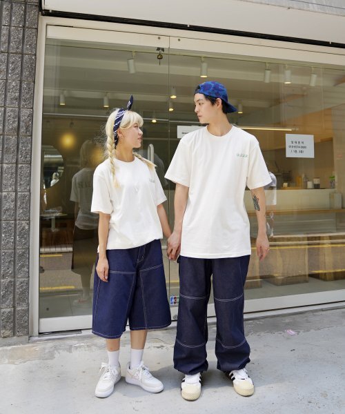 CREAM SODA LAB（クリームソーダラボ）の「恋愛時代 半袖Tシャツ アイボリーグリーン（Tシャツ/カットソー・メンズ・その他・MEDIUM/LARGE/X-LARGE/XX-LARGE）」の6枚目の写真