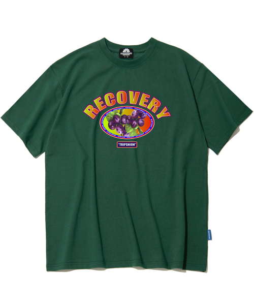 TRIPSHION(トリップション)の「ヴィンテージリカバリーグレープグラフィックTシャツ - グリーン(Tシャツ/カットソー・メンズ・その他・MEDIUM/LARGE/X-LARGE)」の1枚目の写真