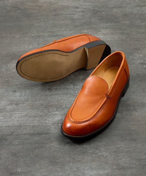 PADRONE(パドローネ)の「PADRONE パドローネ / MOCCASIN SLIP-ON オイルレザーヴァンプローファー モカシンスリッポンシューズ / PU8759-2015(ローファー・メンズ・ブラック/キャメル/ベージュ・40/41/42/43)」の3枚目の写真