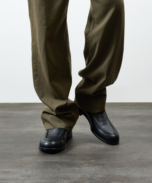PADRONE(パドローネ)の「PADRONE パドローネ / MOCCASIN SLIP-ON オイルレザーヴァンプローファー モカシンスリッポンシューズ / PU8759-2015(ローファー・メンズ・ブラック/キャメル/ベージュ・40/41/42/43)」の4枚目の写真