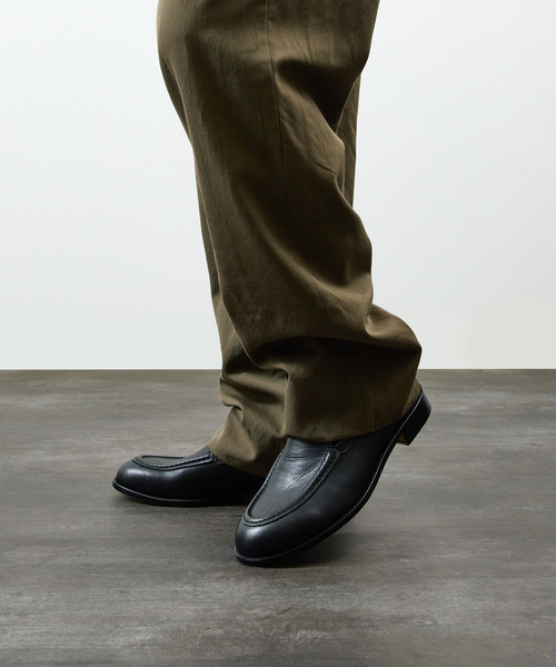 PADRONE(パドローネ)の「PADRONE パドローネ / MOCCASIN SLIP-ON オイルレザーヴァンプローファー モカシンスリッポンシューズ / PU8759-2015(ローファー・メンズ・ブラック/キャメル/ベージュ・40/41/42/43)」の5枚目の写真