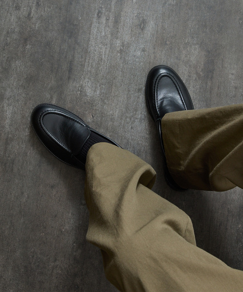 PADRONE(パドローネ)の「PADRONE パドローネ / MOCCASIN SLIP-ON オイルレザーヴァンプローファー モカシンスリッポンシューズ / PU8759-2015(ローファー・メンズ・ブラック/キャメル/ベージュ・40/41/42/43)」の9枚目の写真