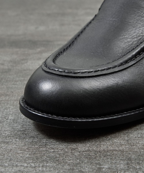 PADRONE(パドローネ)の「PADRONE パドローネ / MOCCASIN SLIP-ON オイルレザーヴァンプローファー モカシンスリッポンシューズ / PU8759-2015(ローファー・メンズ・ブラック/キャメル/ベージュ・40/41/42/43)」の14枚目の写真
