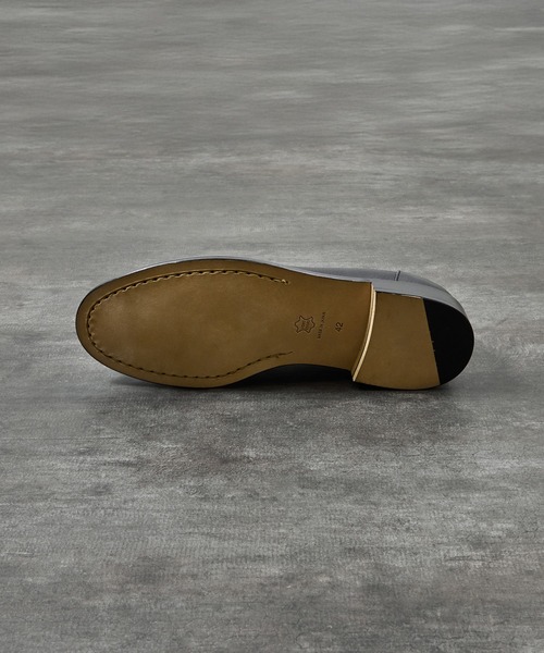 PADRONE(パドローネ)の「PADRONE パドローネ / MOCCASIN SLIP-ON オイルレザーヴァンプローファー モカシンスリッポンシューズ / PU8759-2015(ローファー・メンズ・ブラック/キャメル/ベージュ・40/41/42/43)」の21枚目の写真