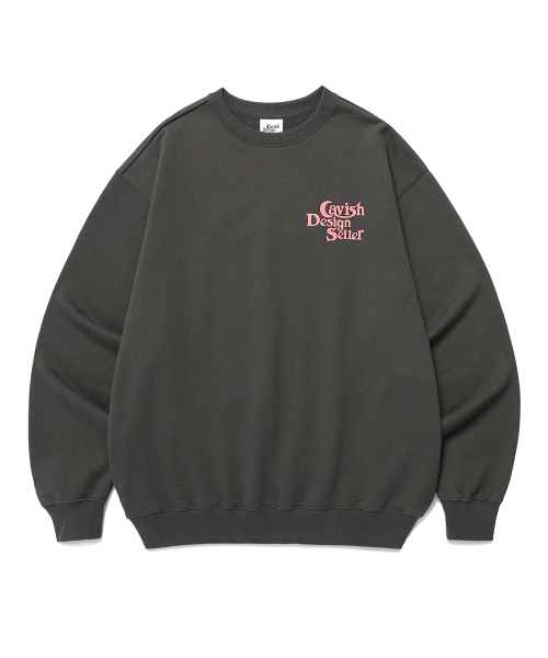 Cavish(カビシ)の「SELLER LOGO SWEATSHIRT CHARCOAL(CV2EFUM441A)(スウェット・レディース・チャコール・SMALL/MEDIUM/LARGE/X-LARGE)」の2枚目の写真