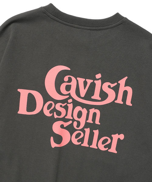 Cavish(カビシ)の「SELLER LOGO SWEATSHIRT CHARCOAL(CV2EFUM441A)(スウェット・レディース・チャコール・SMALL/MEDIUM/LARGE/X-LARGE)」の5枚目の写真