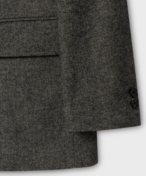 NONBLANK(ノンブランク)の「ウールブレンドツイルオーバーフィットジャケット_SAND BLACK(テーラードジャケット・メンズ・ブラック・MEDIUM/LARGE/X-LARGE)」の6枚目の写真
