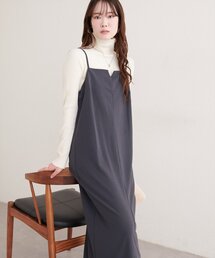 natural couture | カットジョーゼットナローキャミワンピース(ワンピース)