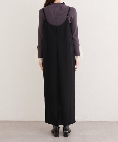 natural couture（ナチュラルクチュール）の「カットジョーゼットナローキャミワンピース（ワンピース・レディース・グレイッシュベージュ/ブラック/グレー/ドット/その他1・FREE）」の22枚目の写真