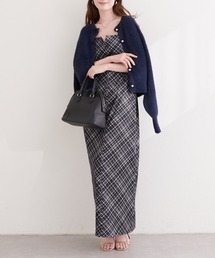 natural couture | カットジョーゼットナローキャミワンピース(ワンピース)