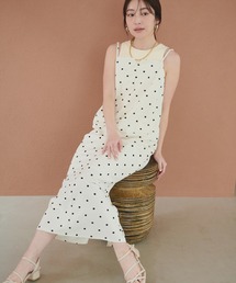 natural couture | カットジョーゼットナローキャミワンピース(ワンピース)