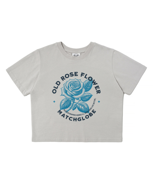 MATCHGLOBE(マッチグローブ)の「ローズサークルクロップティー(ベージュ)(Tシャツ/カットソー・レディース・その他・FREE)」の5枚目の写真