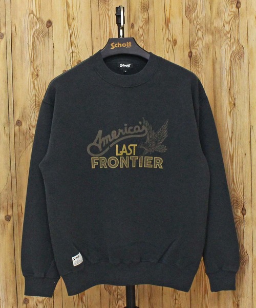 schott（ショット）の「FADE AMERICA’S LAST FRONTIER CREW SWEAT（スウェット・メンズ・ネイビー/レッド/ブラック・XXL/XL/L/M）」の4枚目の写真