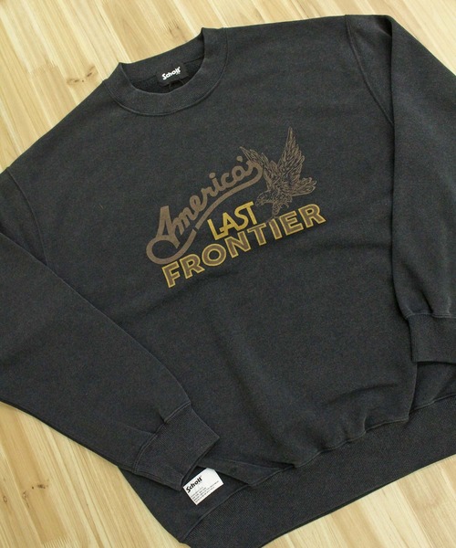 schott（ショット）の「FADE AMERICA’S LAST FRONTIER CREW SWEAT（スウェット・メンズ・ネイビー/レッド/ブラック・XXL/XL/L/M）」の6枚目の写真