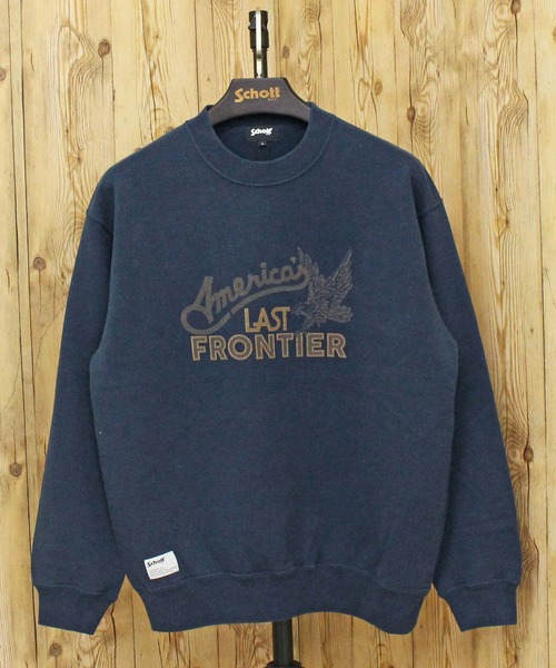 schott（ショット）の「FADE AMERICA’S LAST FRONTIER CREW SWEAT（スウェット・メンズ・ネイビー/レッド/ブラック・XXL/XL/L/M）」の7枚目の写真