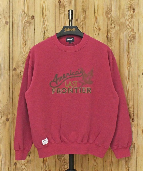 schott（ショット）の「FADE AMERICA’S LAST FRONTIER CREW SWEAT（スウェット・メンズ・ネイビー/レッド/ブラック・XXL/XL/L/M）」の10枚目の写真