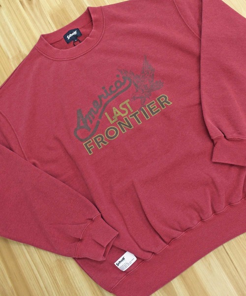 schott（ショット）の「FADE AMERICA’S LAST FRONTIER CREW SWEAT（スウェット・メンズ・ネイビー/レッド/ブラック・XXL/XL/L/M）」の12枚目の写真