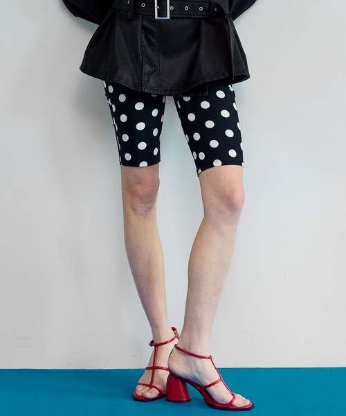 MAISON SPECIAL(メゾンスペシャル)の「Dot Cycle Pants/ドットサイクルパンツ(その他パンツ・レディース・オフホワイト/ブラック・FREE)」の2枚目の写真