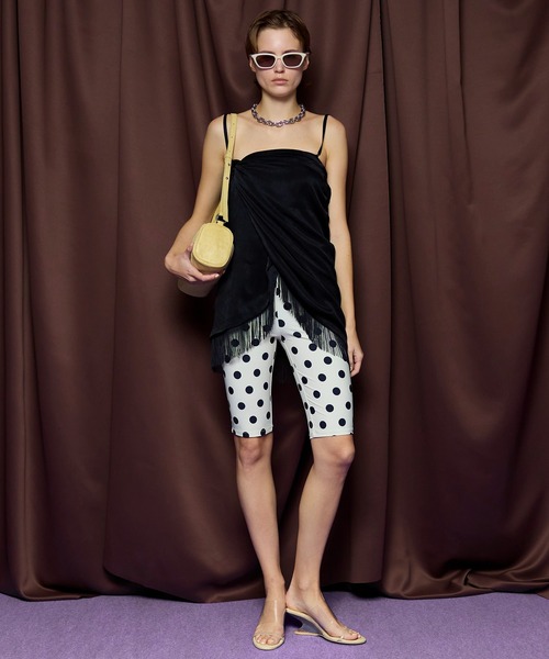MAISON SPECIAL(メゾンスペシャル)の「Dot Cycle Pants/ドットサイクルパンツ(その他パンツ・レディース・オフホワイト/ブラック・FREE)」の3枚目の写真