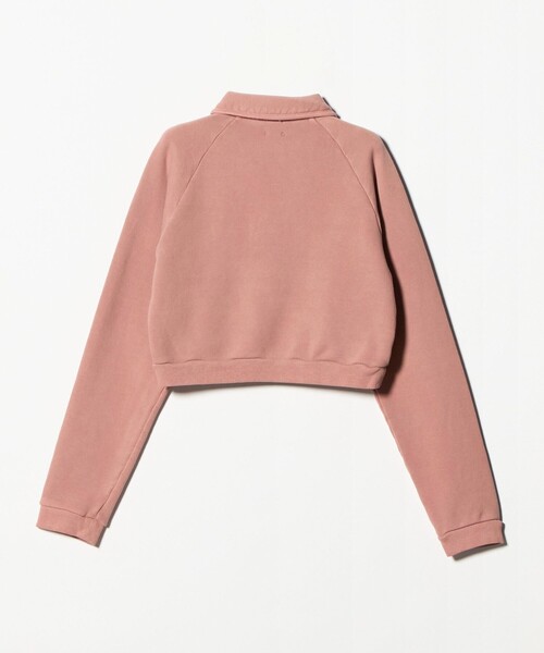 6（ロク）の「＜6(ROKU)＞コットンウラケ スキッパー（スウェット・レディース・その他1/モカ/オフホワイト・FREE）」の6枚目の写真