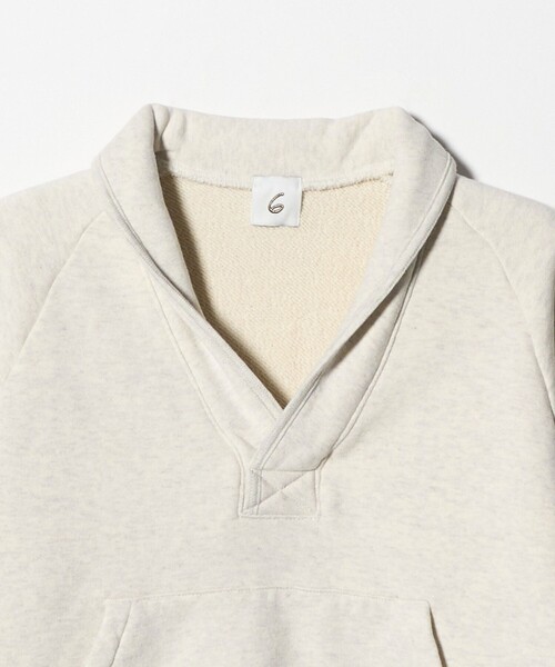 6（ロク）の「＜6(ROKU)＞コットンウラケ スキッパー（スウェット・レディース・その他1/モカ/オフホワイト・FREE）」の13枚目の写真