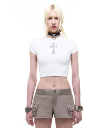 Op. 07 NFR CROP T-SHIRTS WHITE