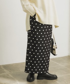 VOLUME MAXI SKIRT CRAPE DOT（スカート）｜Mardi Mercredi（マルディ