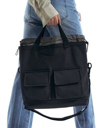 BBYB（ビービーワイビー）の「クランチフォルディッドナイロン トートバッグ (ブラック)（トートバッグ）」