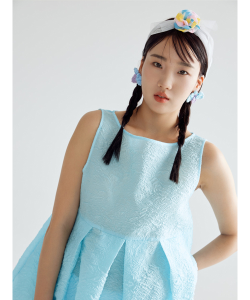 BOMNAL BOUTIQUE(ボムナルブティック)の「フレアミディドレス _ スカイ(ワンピース・レディース・その他・SMALL/MEDIUM)」の3枚目の写真