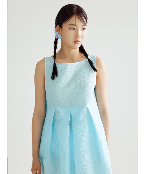 BOMNAL BOUTIQUE(ボムナルブティック)の「フレアミディドレス _ スカイ(ワンピース・レディース・その他・SMALL/MEDIUM)」の4枚目の写真