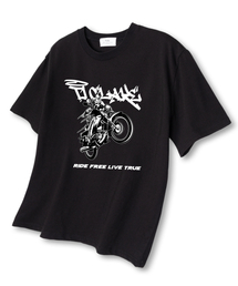 ライドフリー オーバーサイズ 半袖Tシャツ ブラック