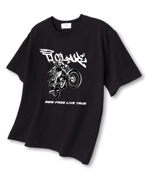 TI.GLAKE(ティーグレイク)の「ライドフリー オーバーサイズ 半袖Tシャツ ブラック(Tシャツ/カットソー・メンズ・その他・LARGE/X-LARGE/XX-LARGE)」の1枚目の写真